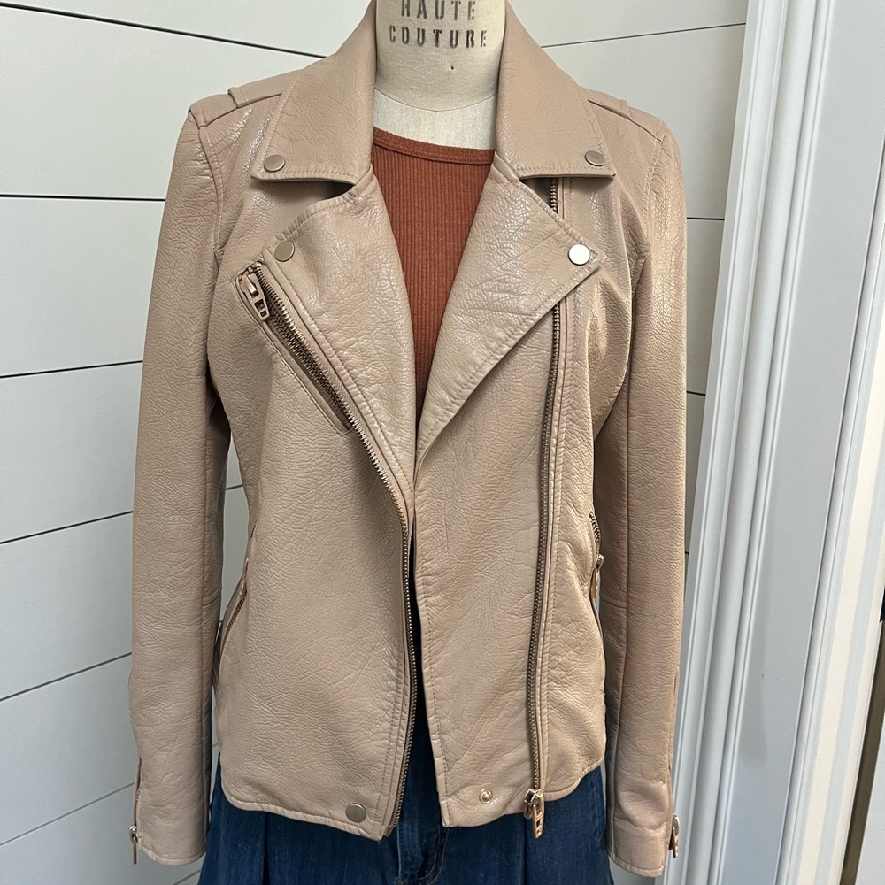 Blank NYC Faux leather motorcycle jacket